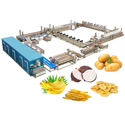 Fully Automatic Gas Heating French Fries Production Line for Fresh Frozen Sticks