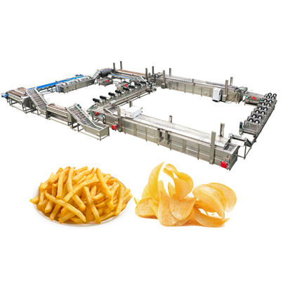 Fully Automatic Gas Heating French Fries Production Line for Fresh Frozen Sticks